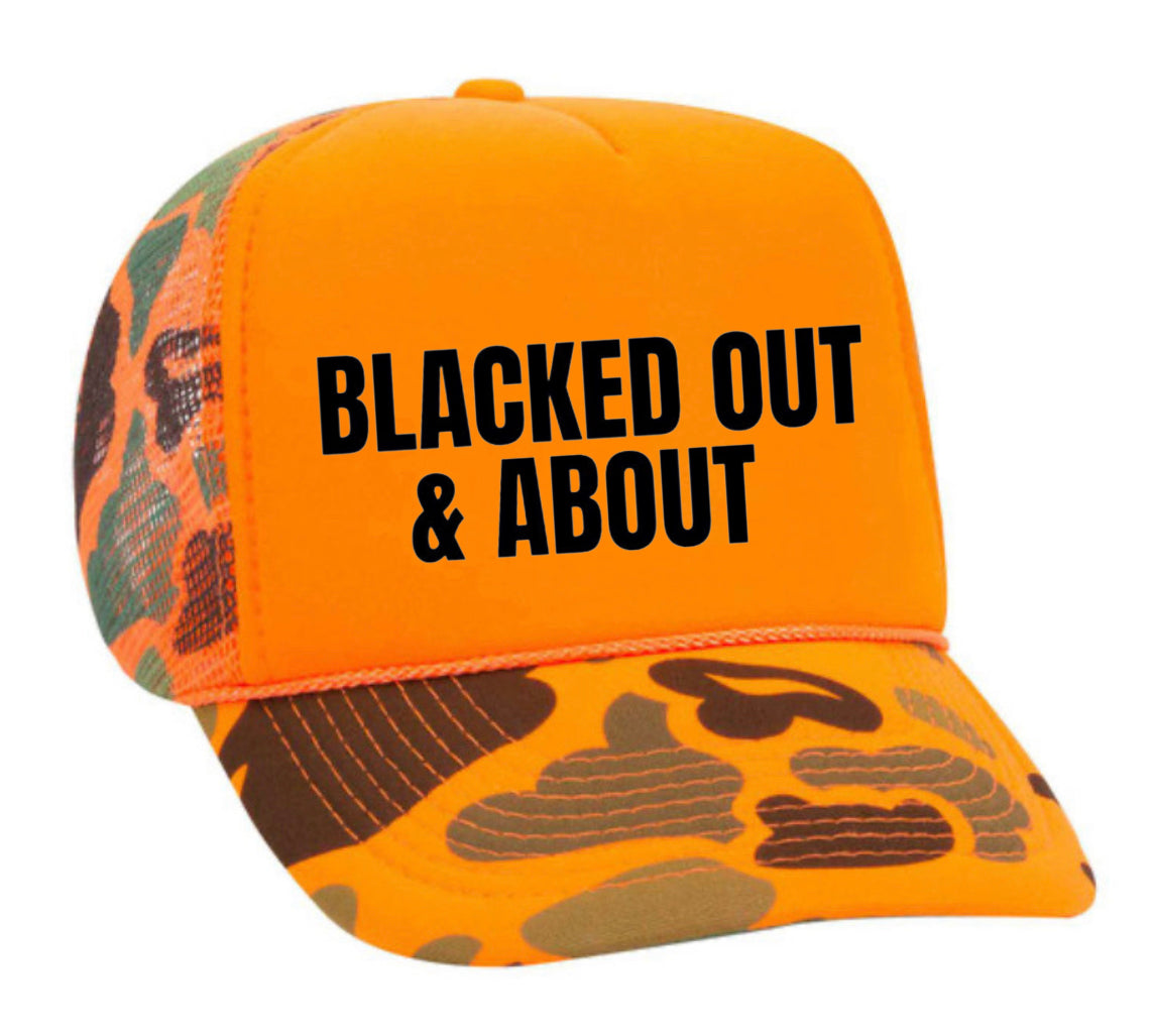 Blacked Out & About Trucker Hat