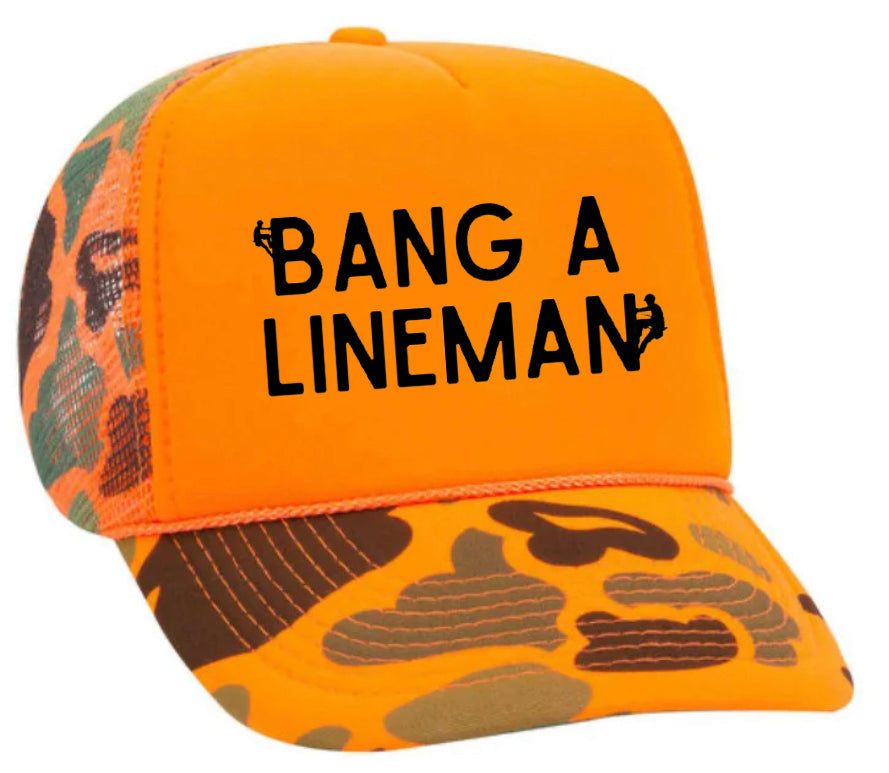 Bang A Lineman Trucker Hat