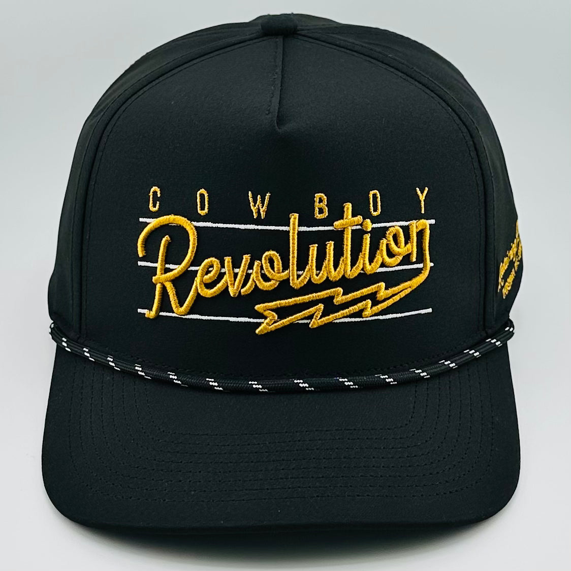 “Lightning" Black & Gold - Cowboy Revolution 5-panel Performance Hat