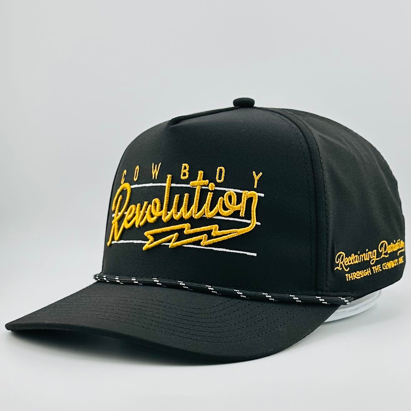 “Lightning" Black & Gold - Cowboy Revolution 5-panel Performance Hat