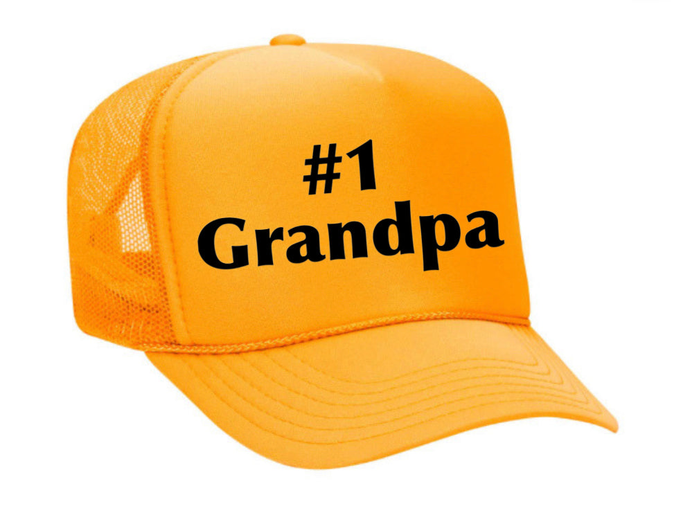 #1 Grandpa Trucker Hat