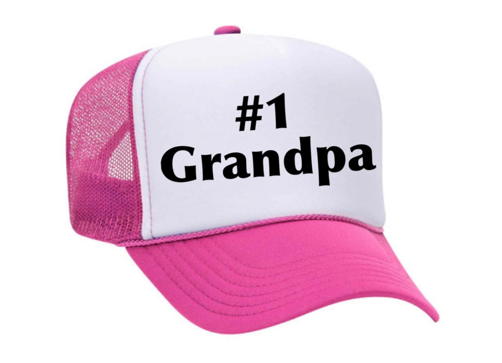 #1 Grandpa Trucker Hat