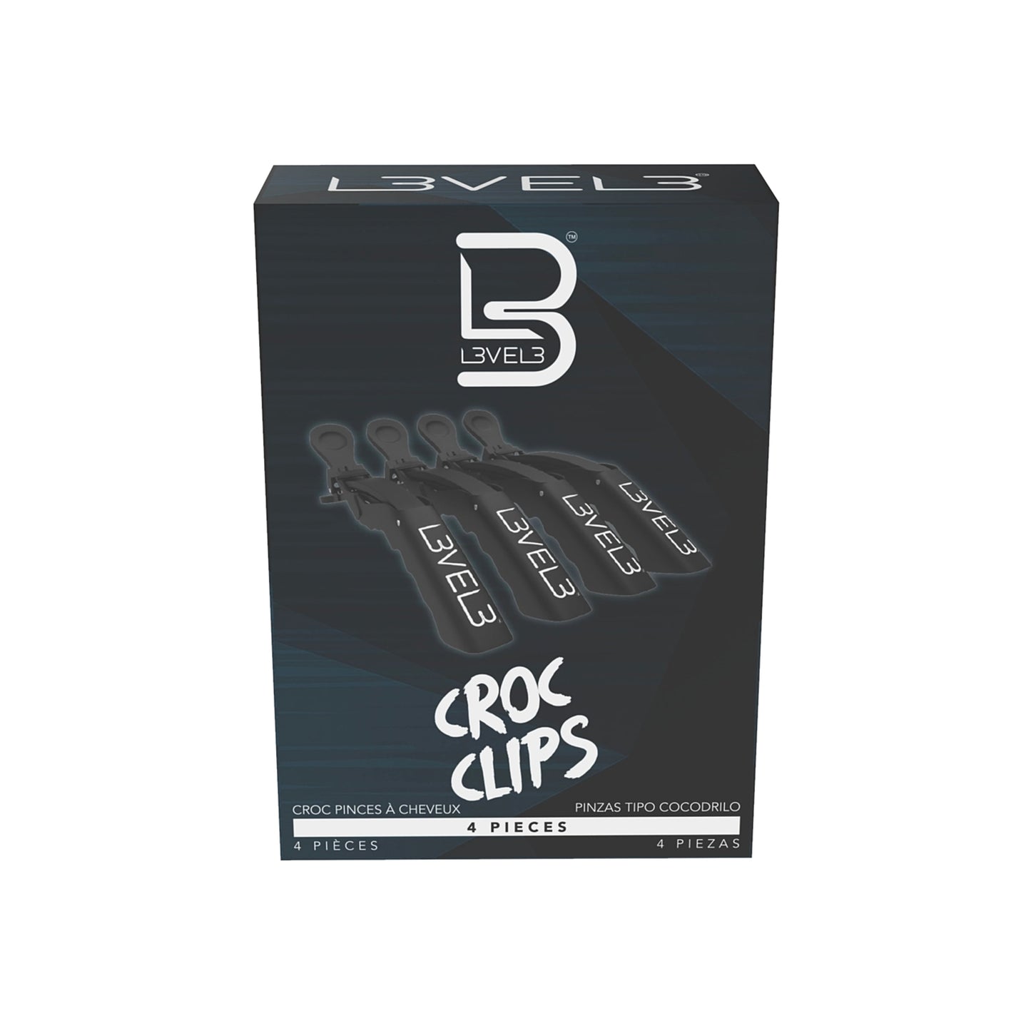 Level 3 Hair Croc Clips-4 Pack