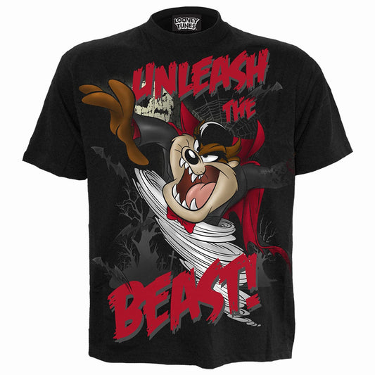 TAZ - UNLEASH THE BEAST - Front Print T-Shirt Black