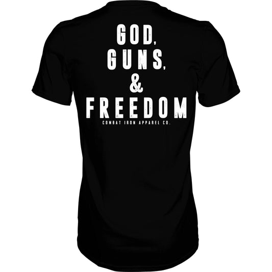 GOD, GUNS, & FREEDOM Men's T-Shirt