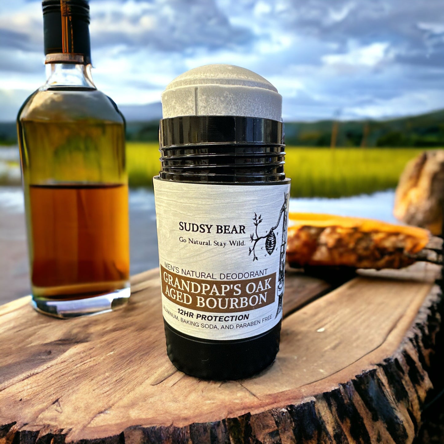 Grandpap's Oak Aged Bourbon-Natural Deodorant