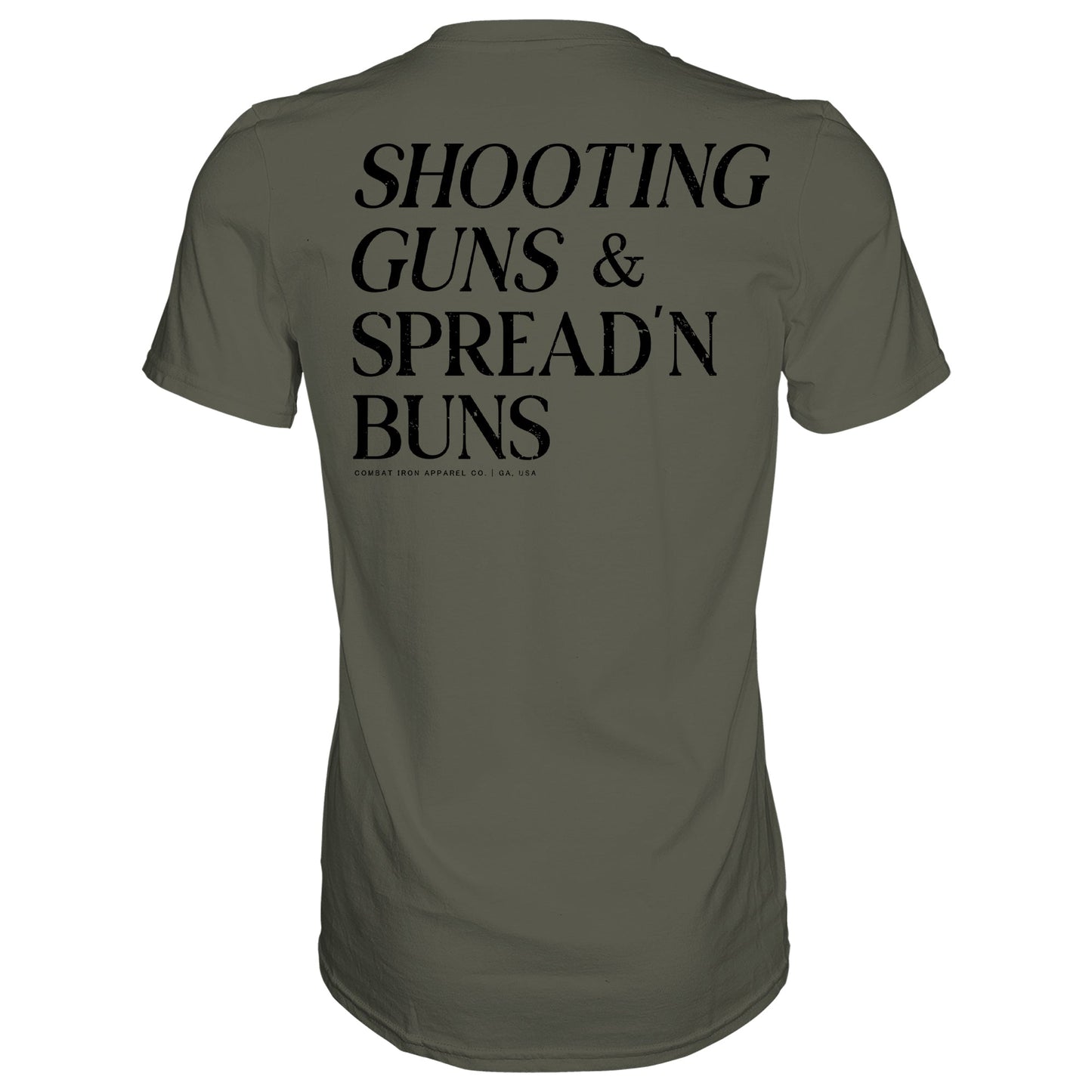 Shooting Guns & Spread'n Buns Men's T-Shirt