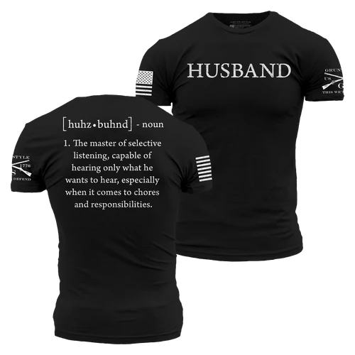 Husband Defined T-Shirt - Black