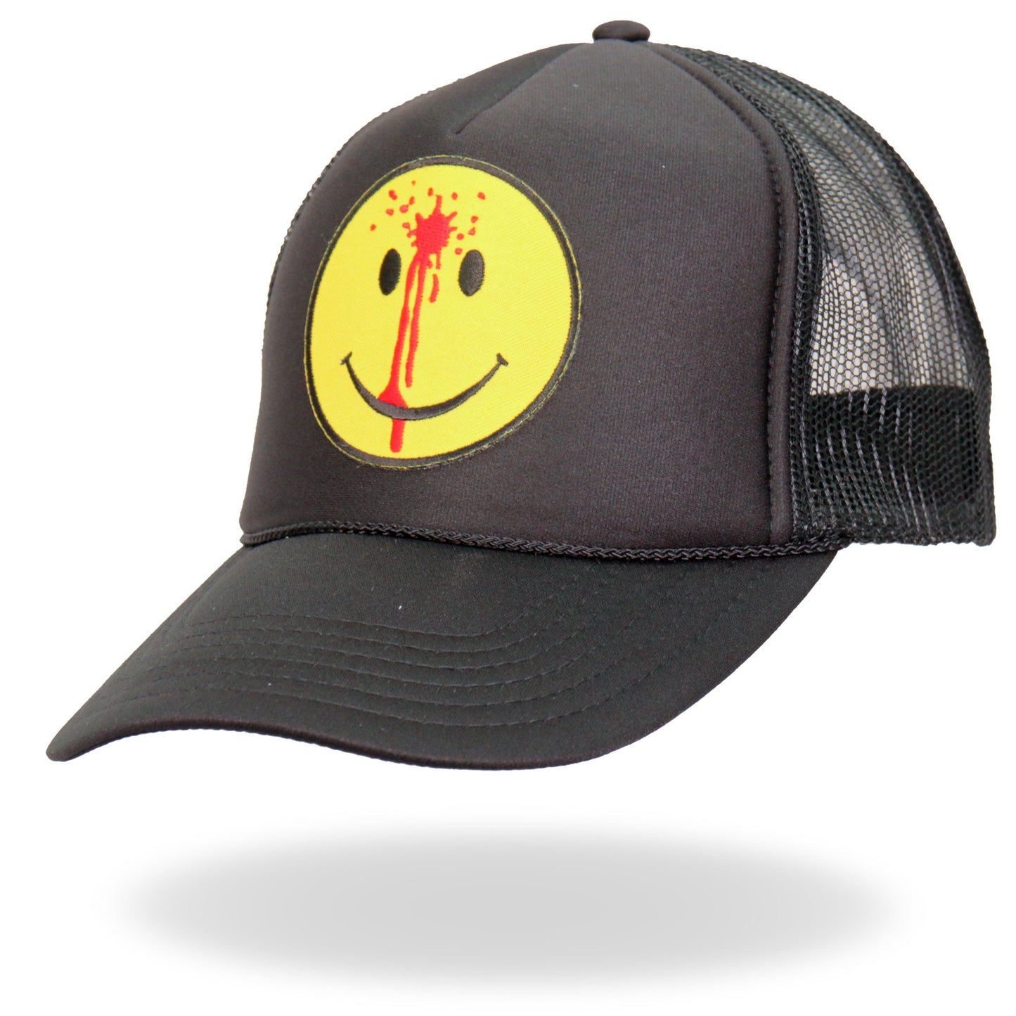 Hot Leathers GSH1028 Smiley Face Bullet Trucker Hat