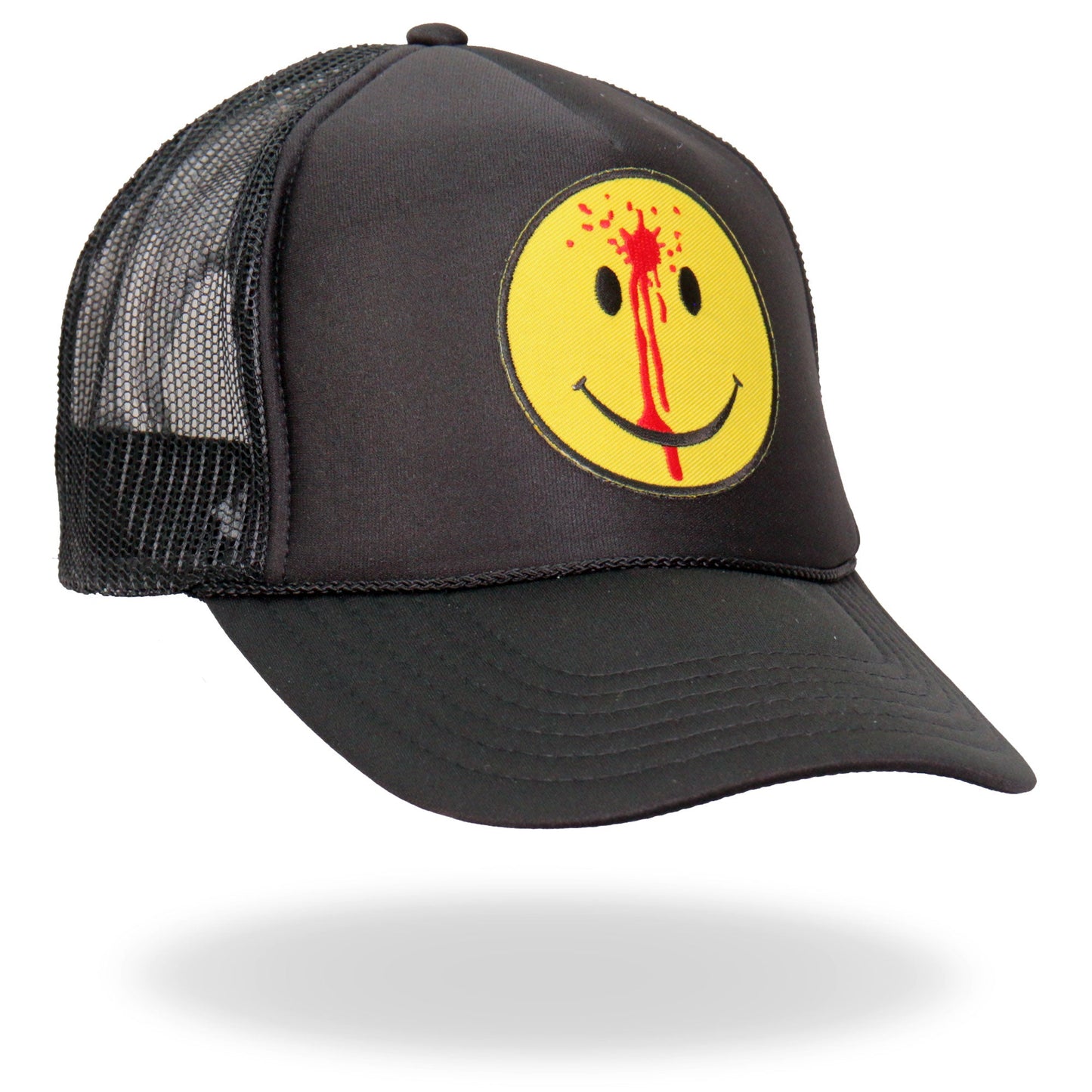 Hot Leathers GSH1028 Smiley Face Bullet Trucker Hat