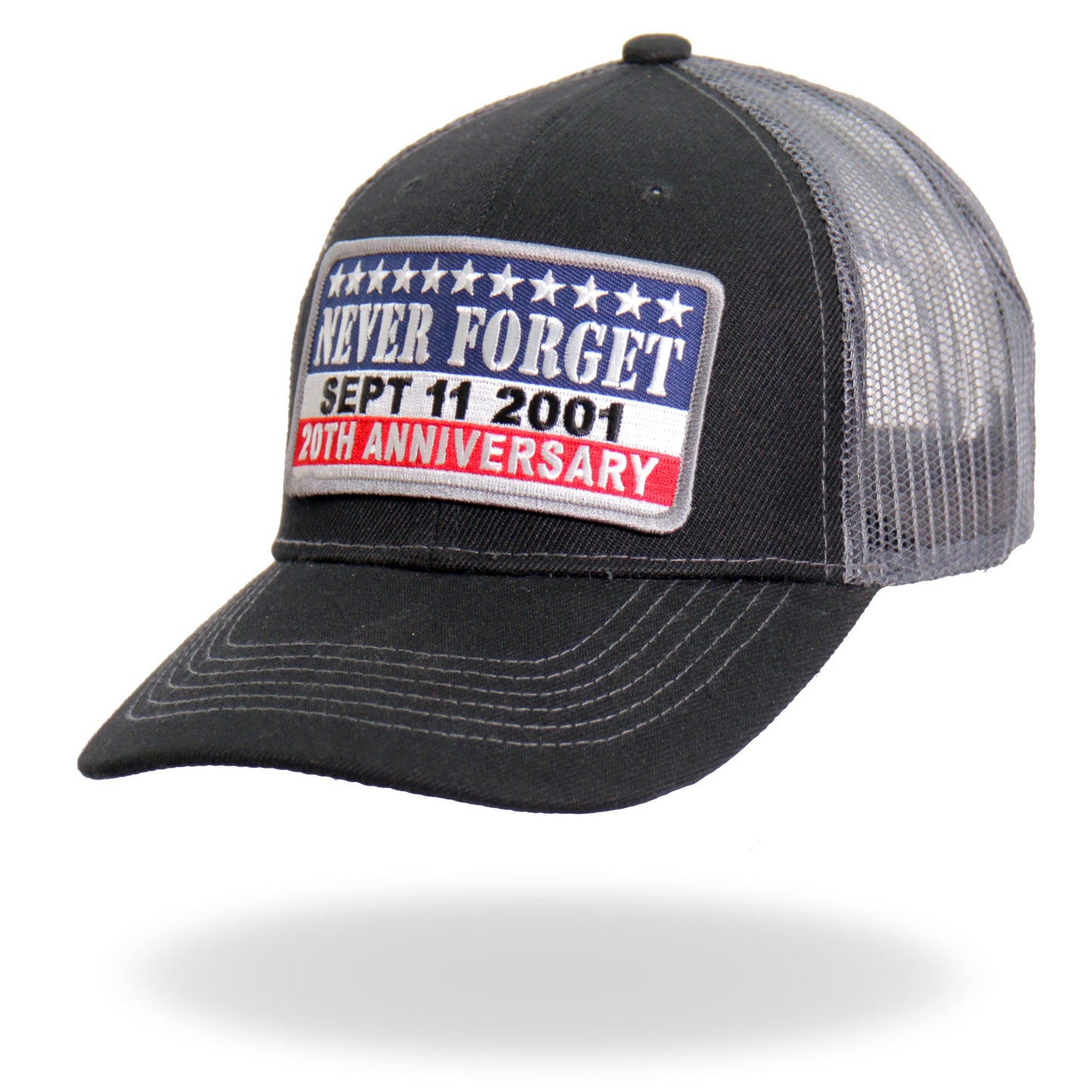 Hot Leathers GSH1038 9-11 Never Forget Truckers Hat