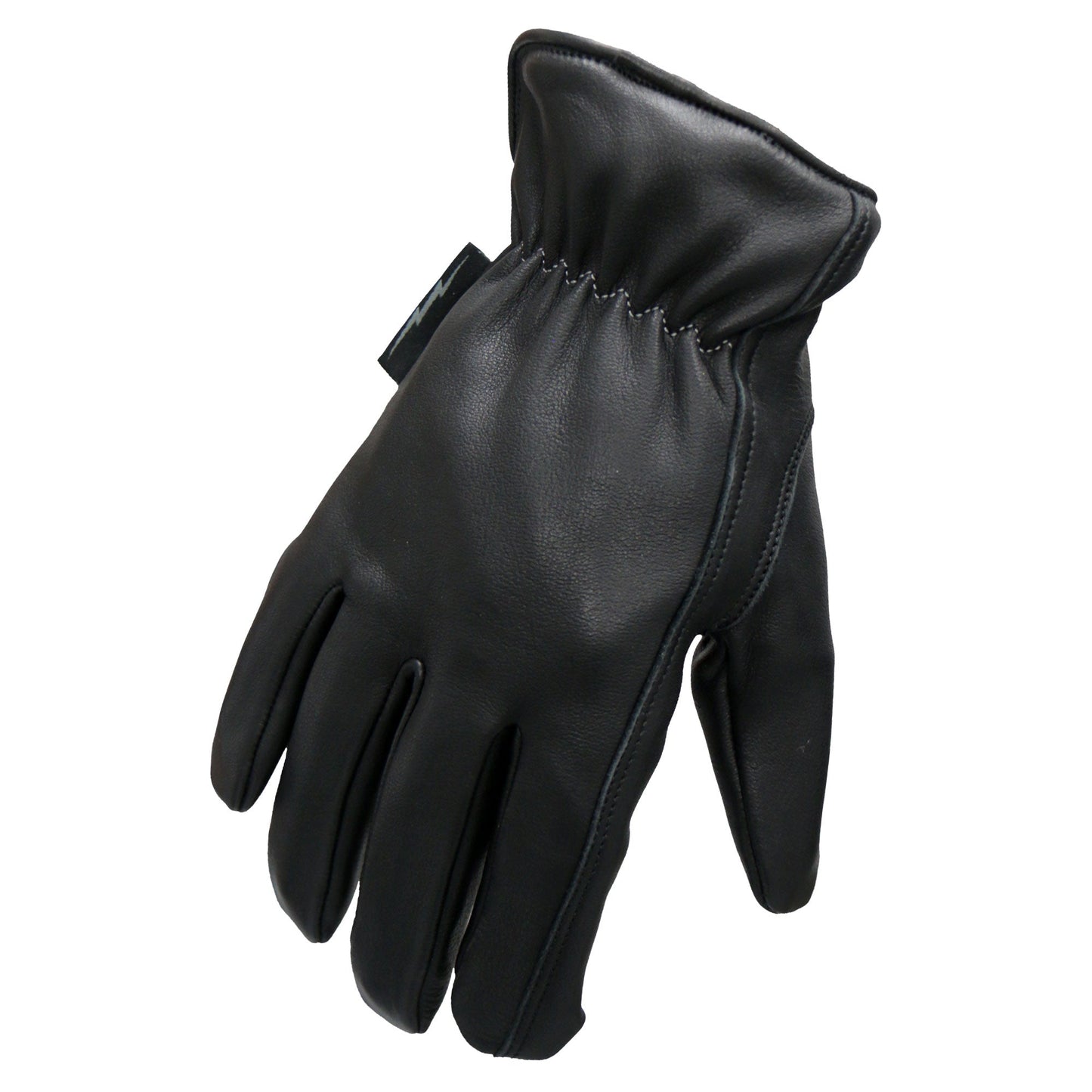 Hot Leathers GVD2003 Uni-Sex 'Grey and Black Flannel Lined' Deer Skin Leather Gloves