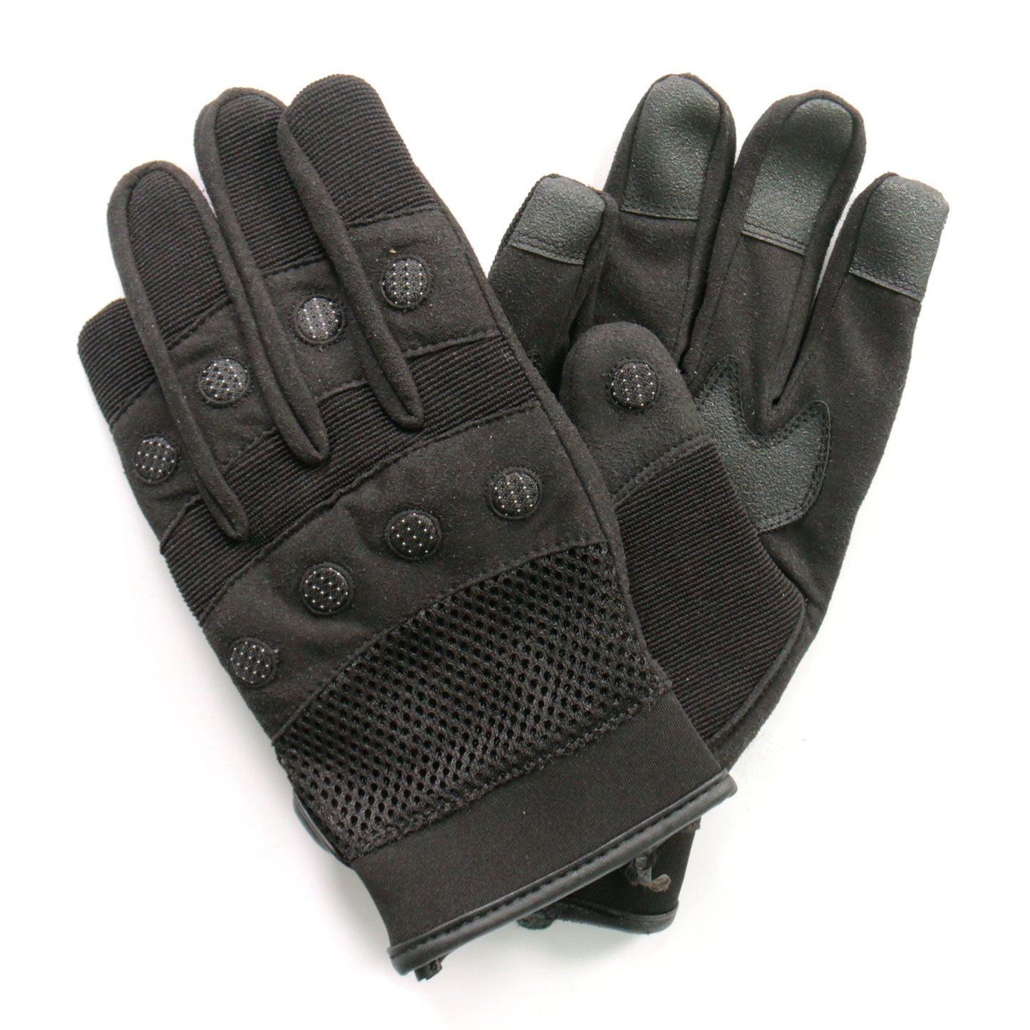 Hot Leathers Padded Knuckle Mechanic Gloves