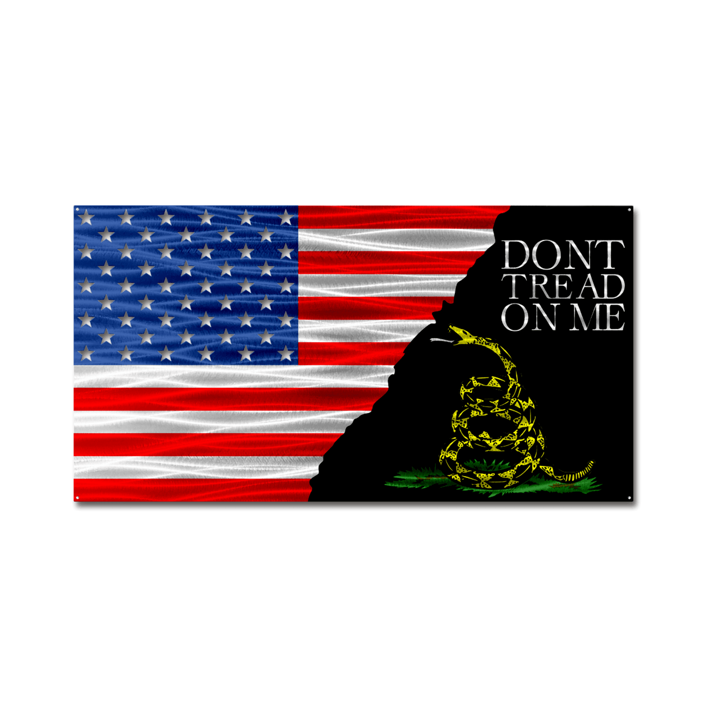 "Don't Tread On Me" Gadsden Split Flag - In Stock