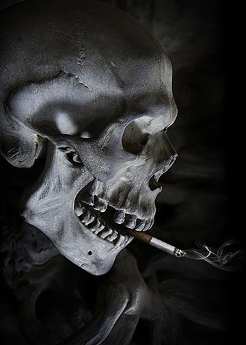 Smoking Skull