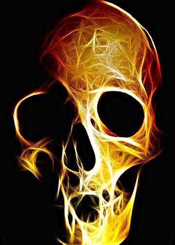 Fiery Skull