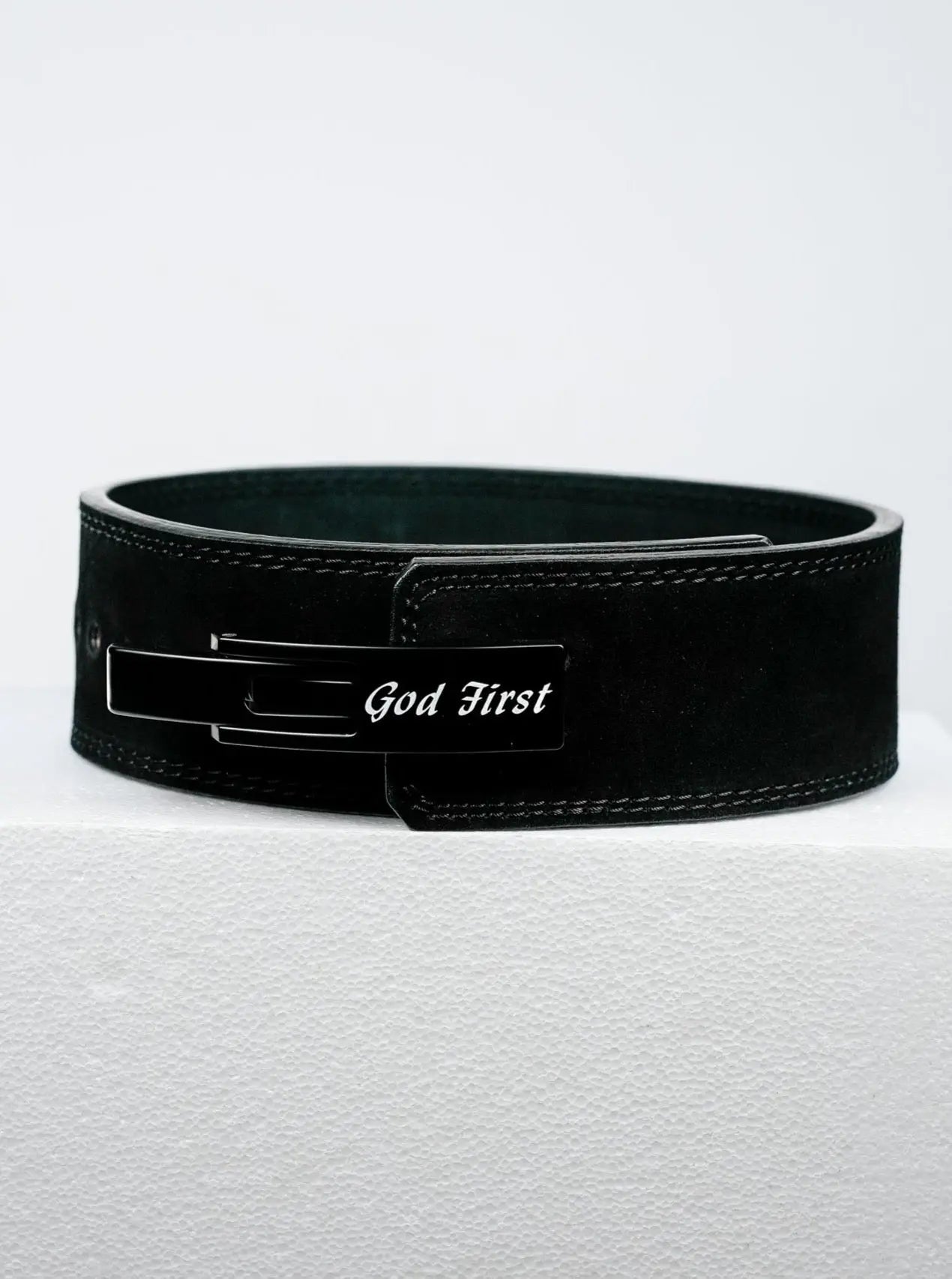 God First 10MM Lever Suede Belt