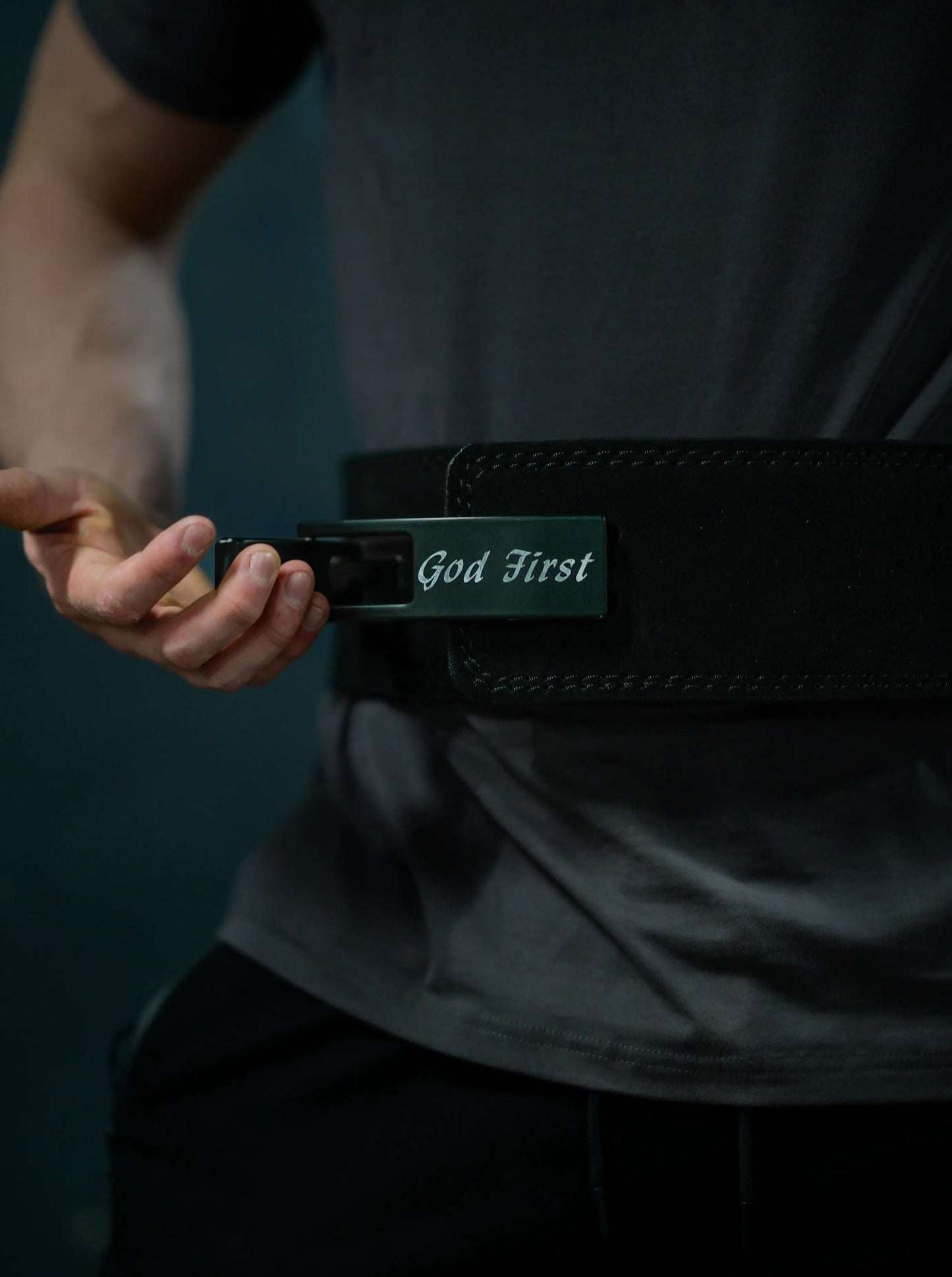 God First 10MM Lever Suede Belt