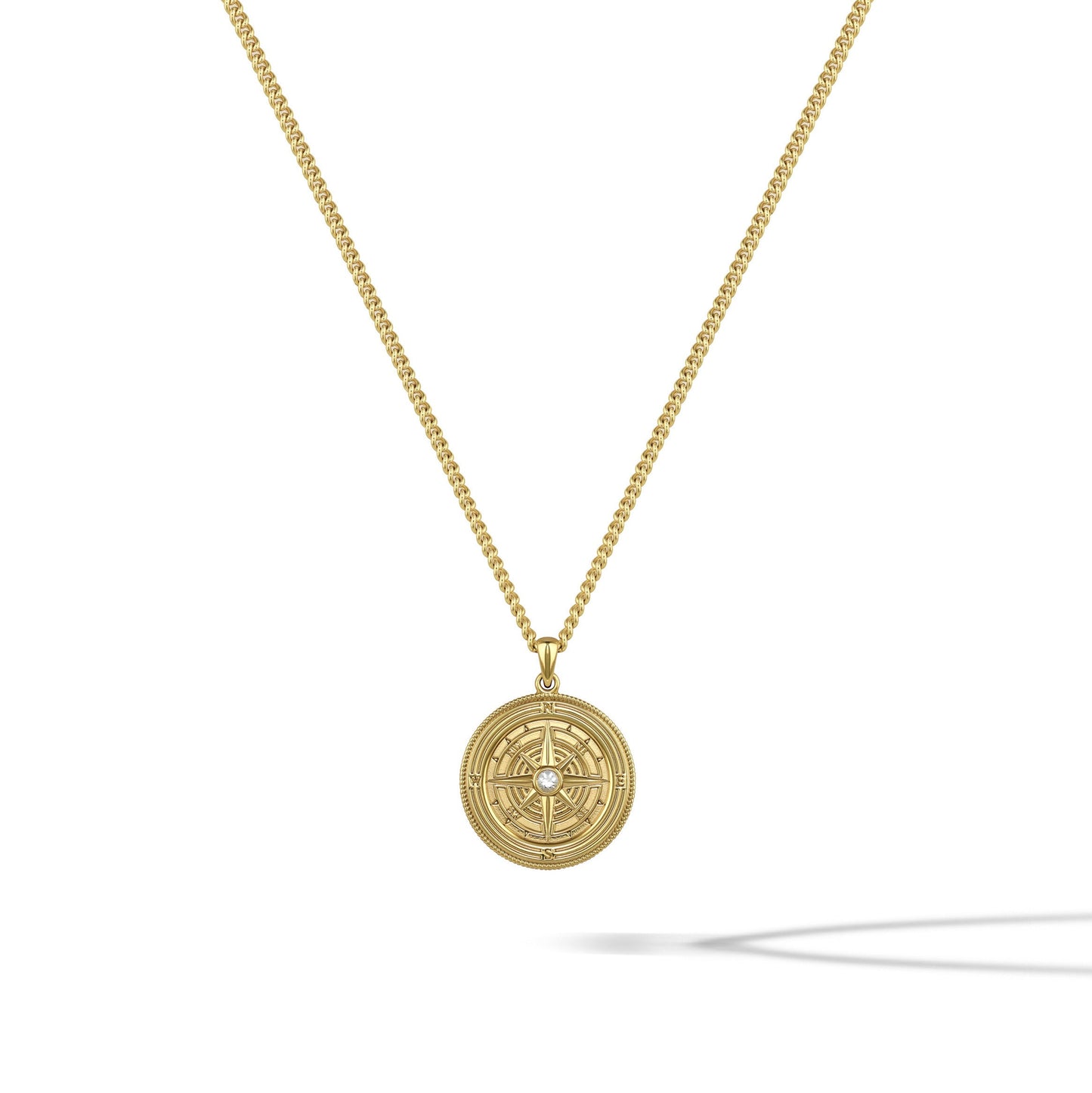 Compass Pendant - Gold