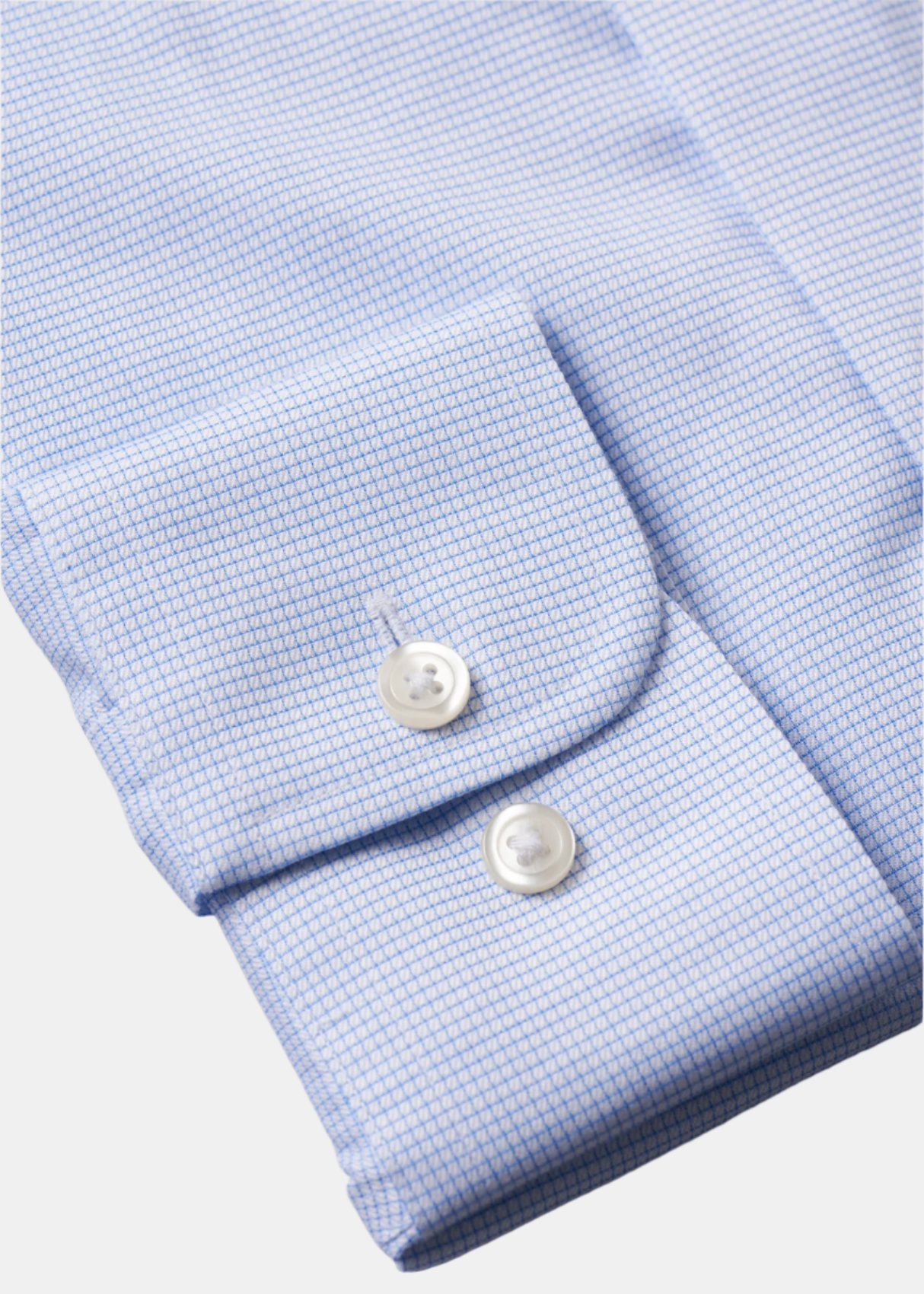 Greenwich Light Blue Grid Shirt