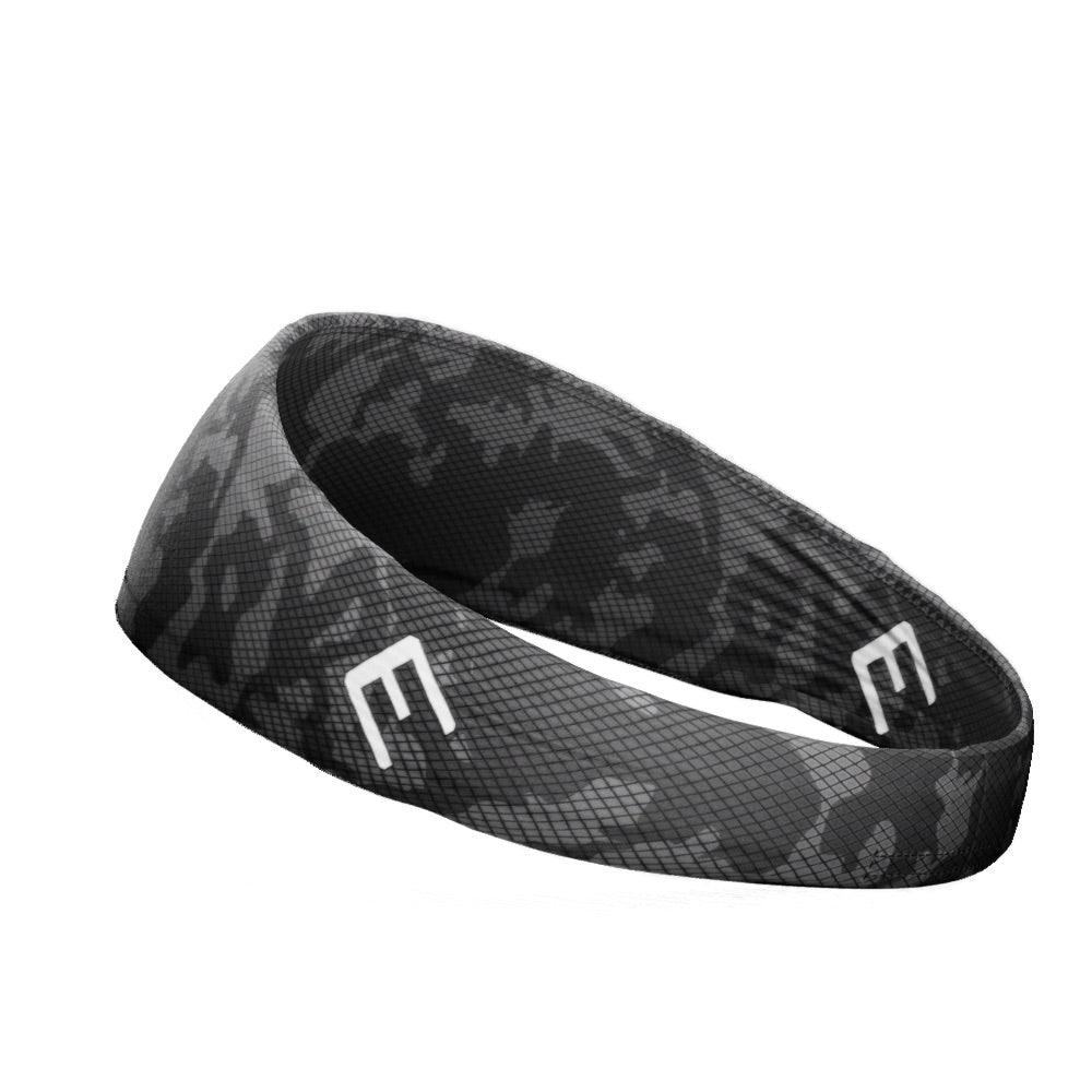 Gray Carbon Camo Headband