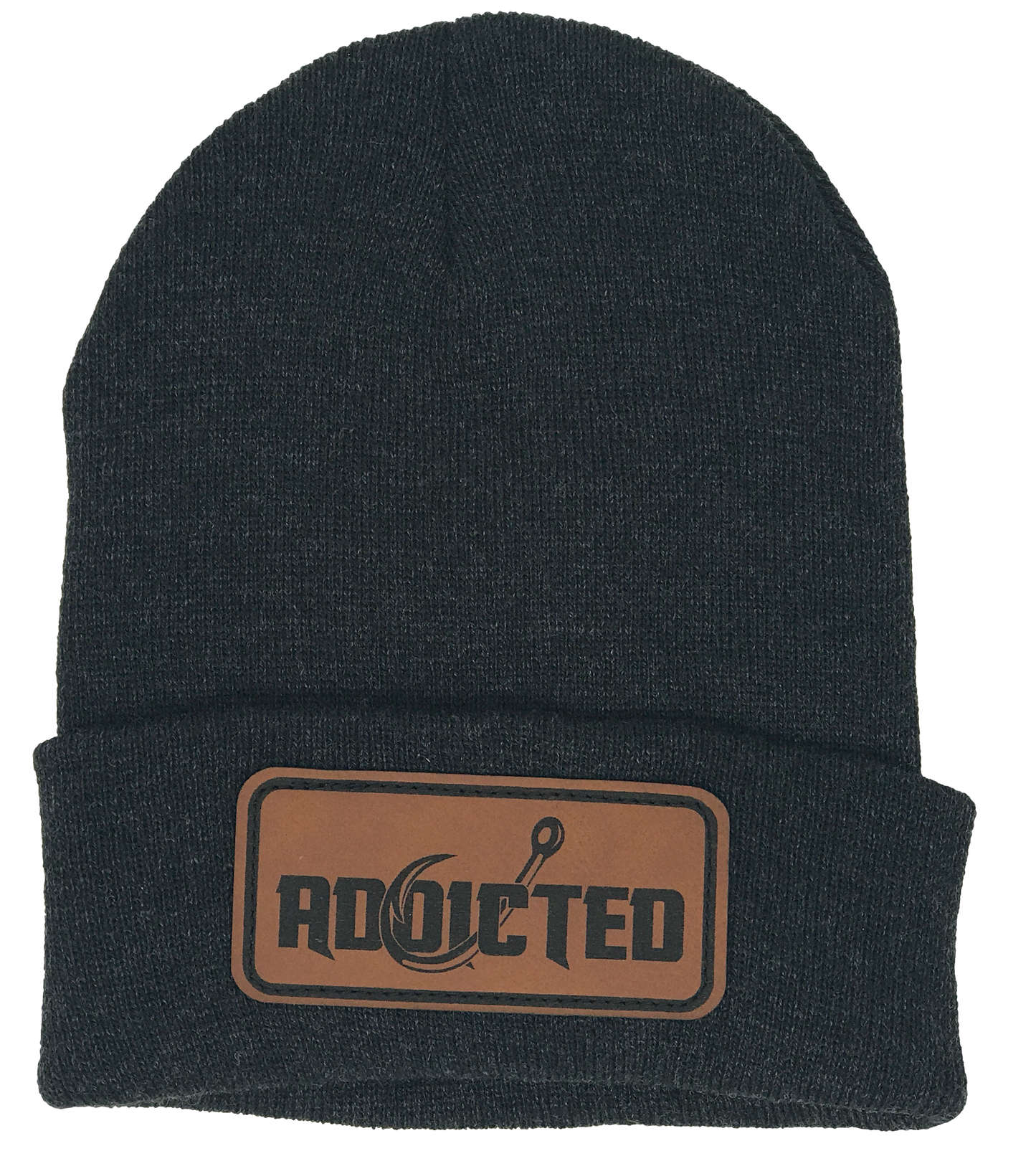 Addicted Classic Leather Patch Beanie