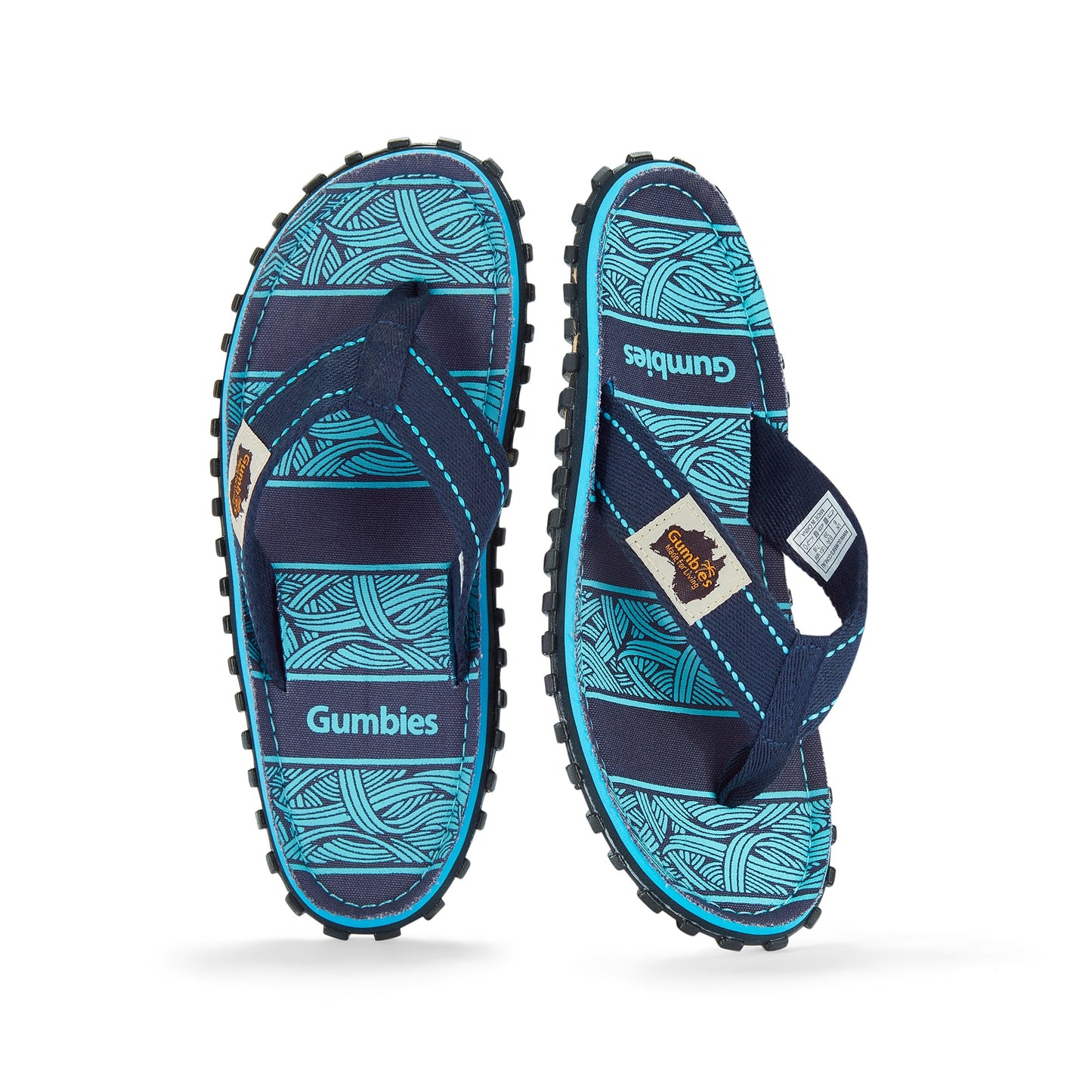 Islander Flip-Flops - Women's - Navy Waves