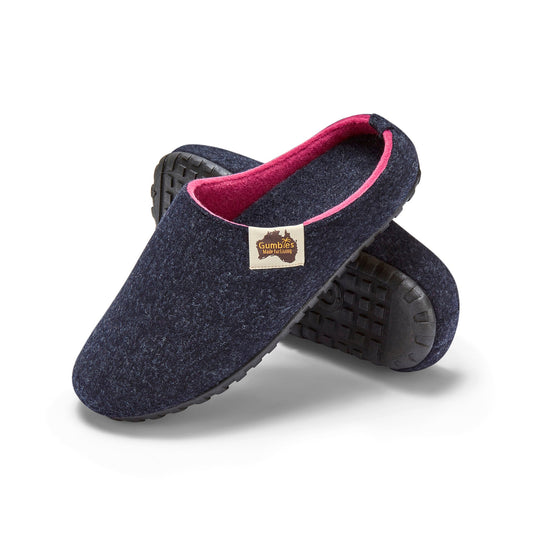 Outback Slippers - Women's - Navy & Pink