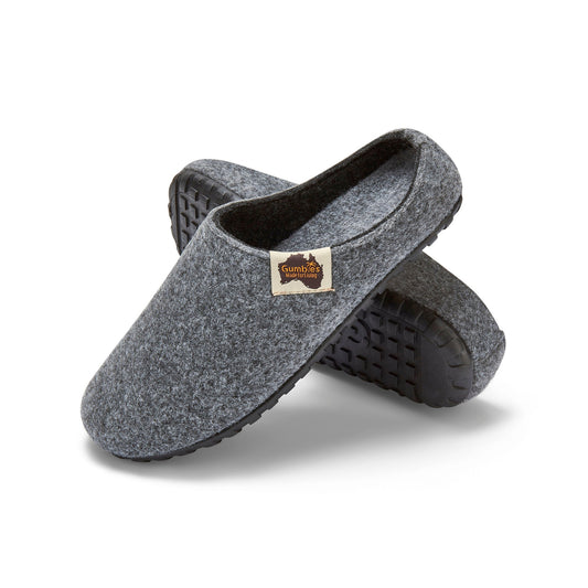 Outback Slippers - Men's - Grey & Charcoal