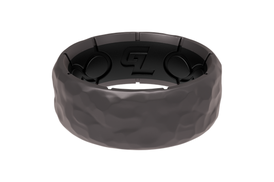 Zeus Hammered Gun Metal Ring