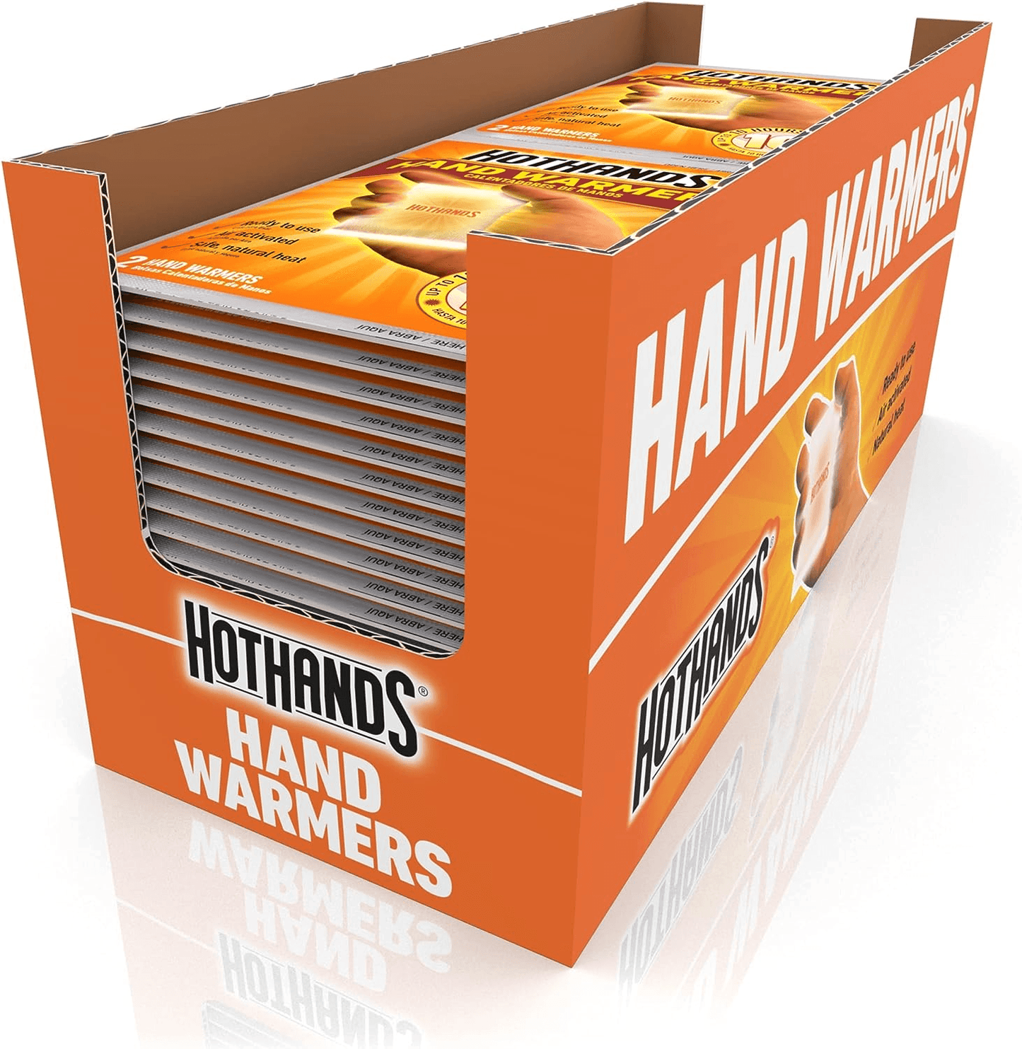 HotHands Hand Warmers - Long Lasting Safe Natural Odorless Air Activated Warmers - Up to 10 Hours of Heat - 40 Pair Box