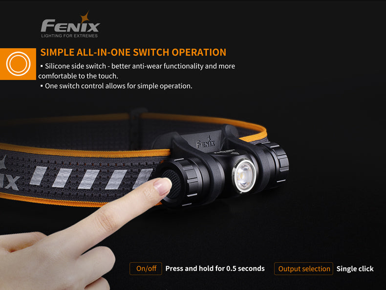 Fenix HM23 Compact Hiking and Running Headlamp