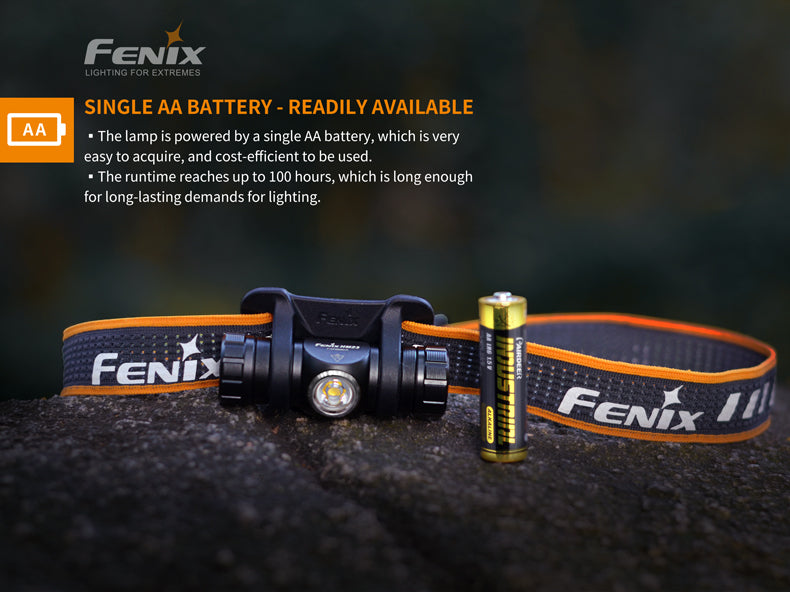 Fenix HM23 Compact Hiking and Running Headlamp