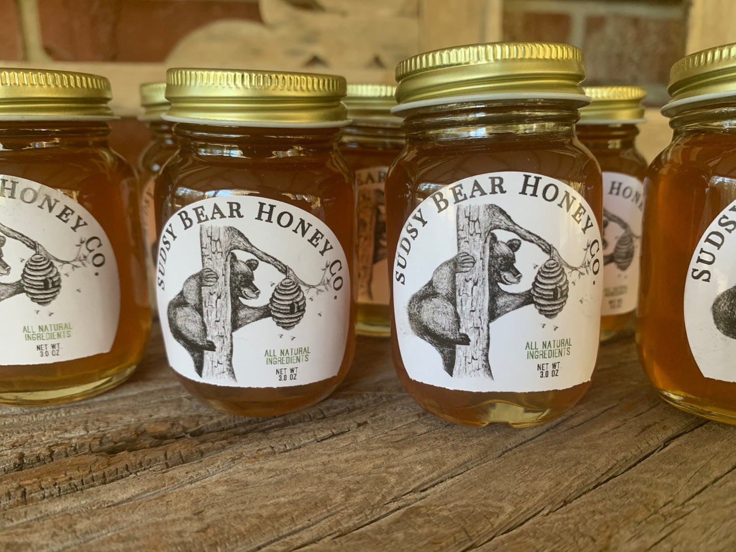 All-Natural, 100% Pure Orange Blossom Honey 3oz Mini-Mason Jar