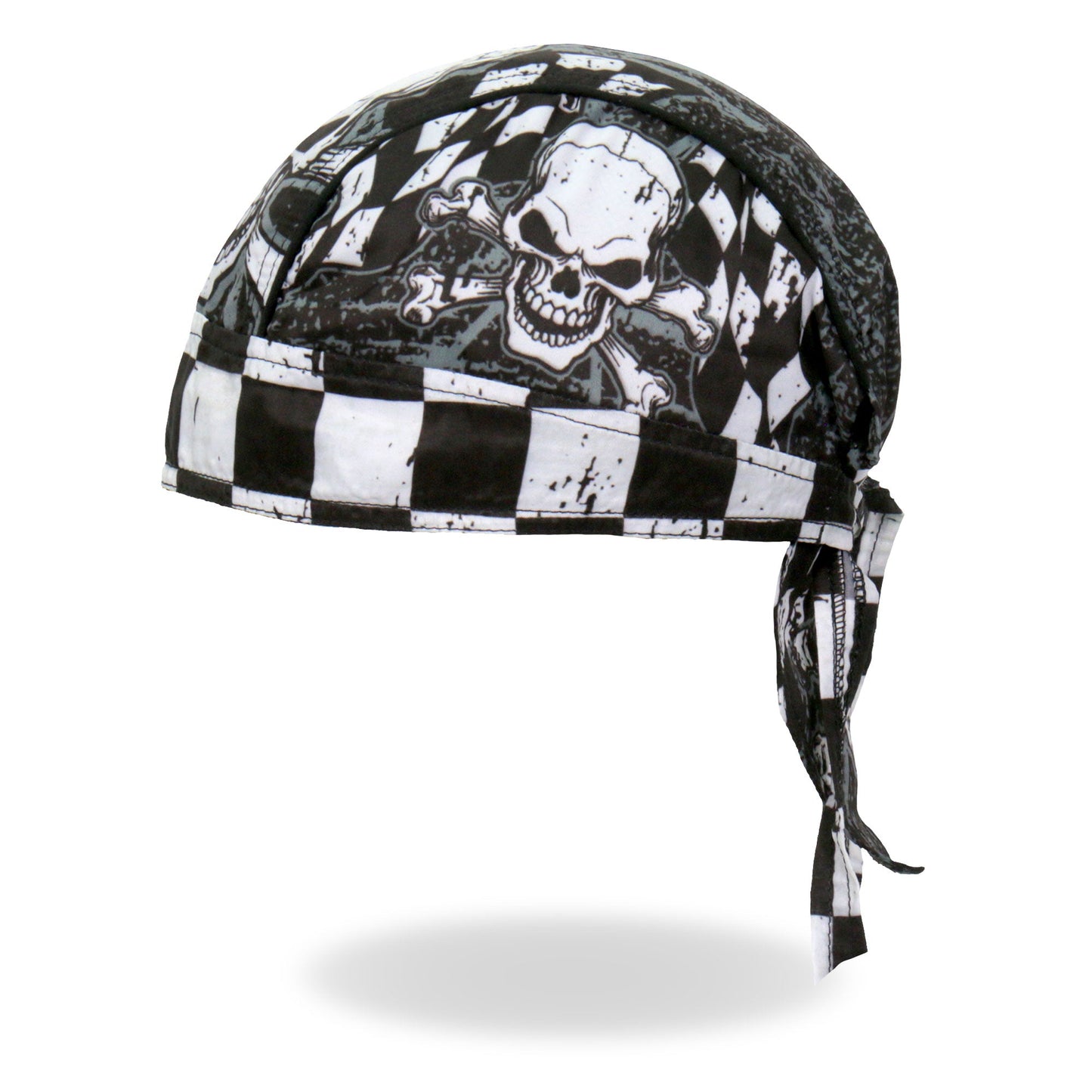 Hot Leathers Checkered Flags Lightweight Headwrap HWH1115