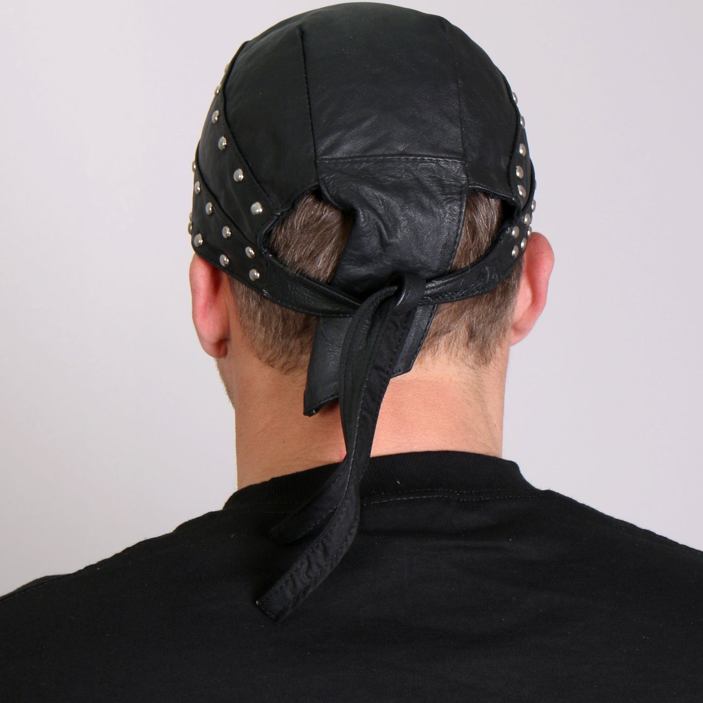 Hot Leathers Medium Weight Studded Leather Headwrap HWL1005