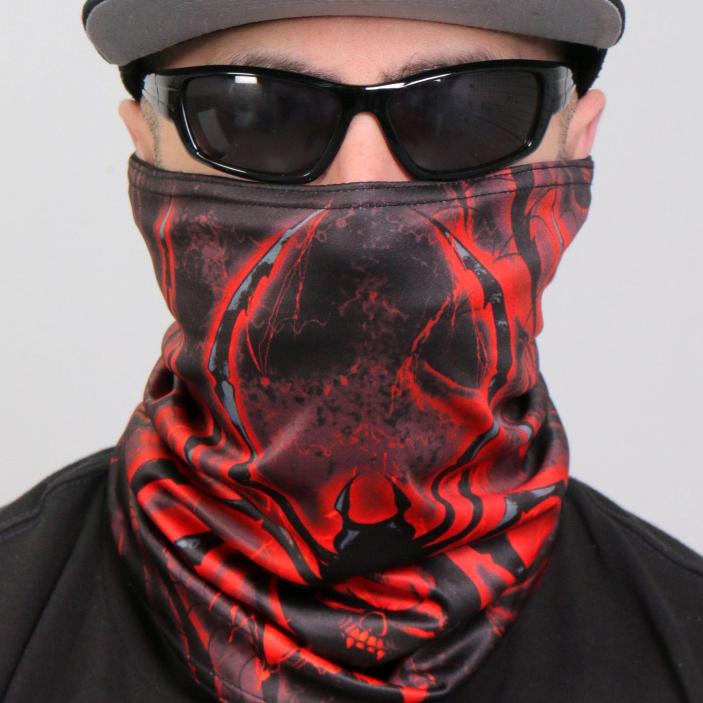 Hot Leathers HWN2029 Black Widow Neck Gaiter