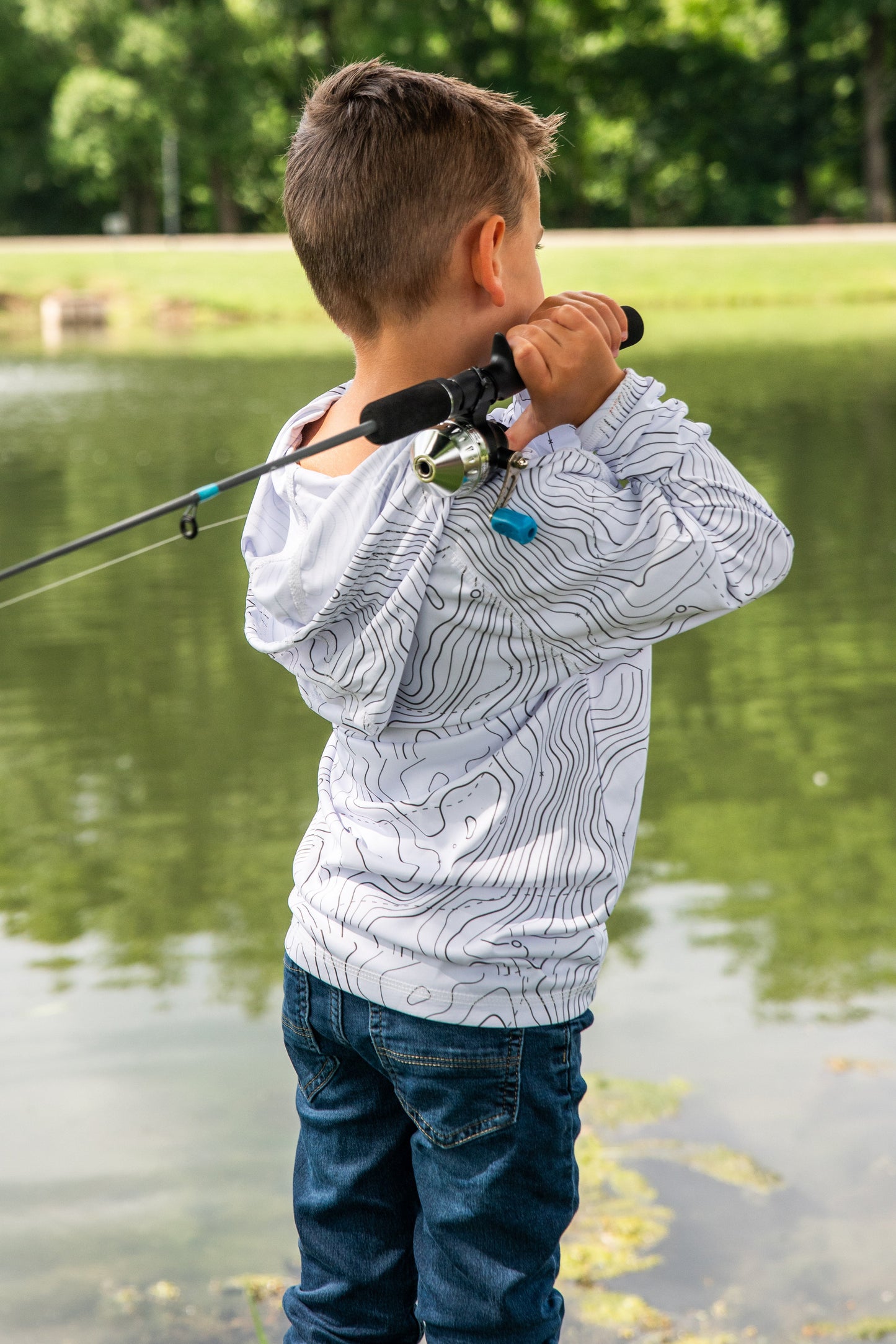 Toddler Topographical Performance Hoodie