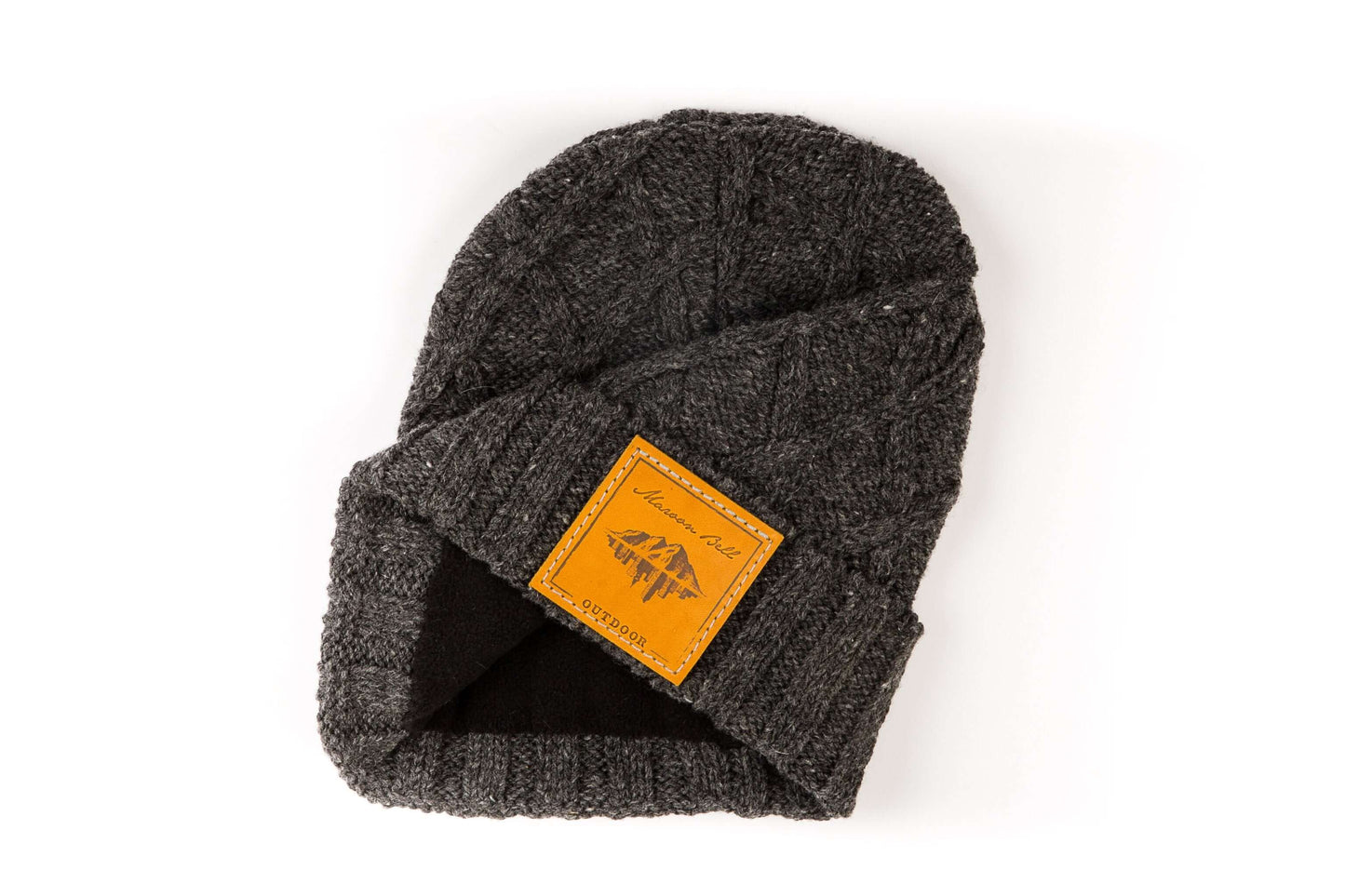 Campfire Beanie | Ribbed Knit Wool | Charcoal