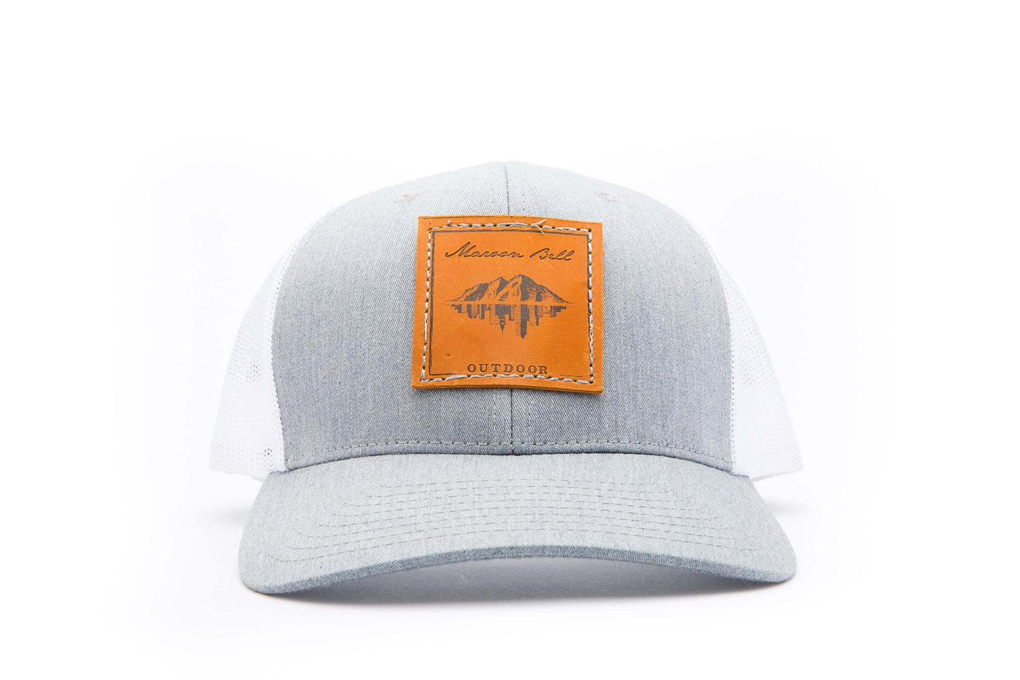 Granite Grey Trucker Hat | Leather