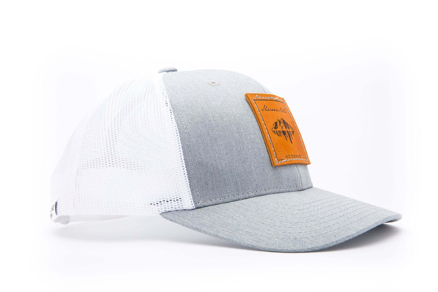 Granite Grey Trucker Hat | Leather