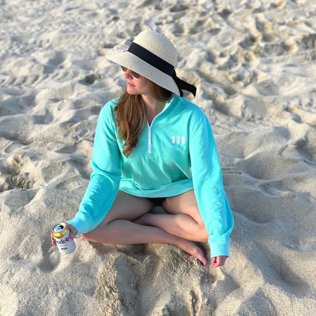 Hawaii Turquoise Quarter Zip