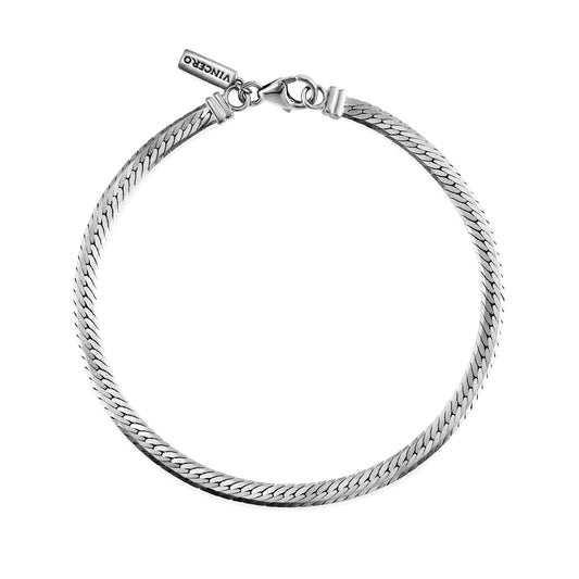 Herringbone Bracelet - Sterling Silver