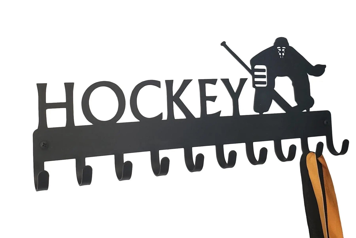 Ice Hockey Goalie - Medal Rack Display with Personalization Option