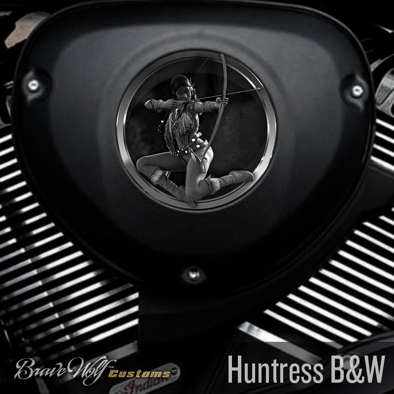 Huntress - 5 Inch Decal (B&W)