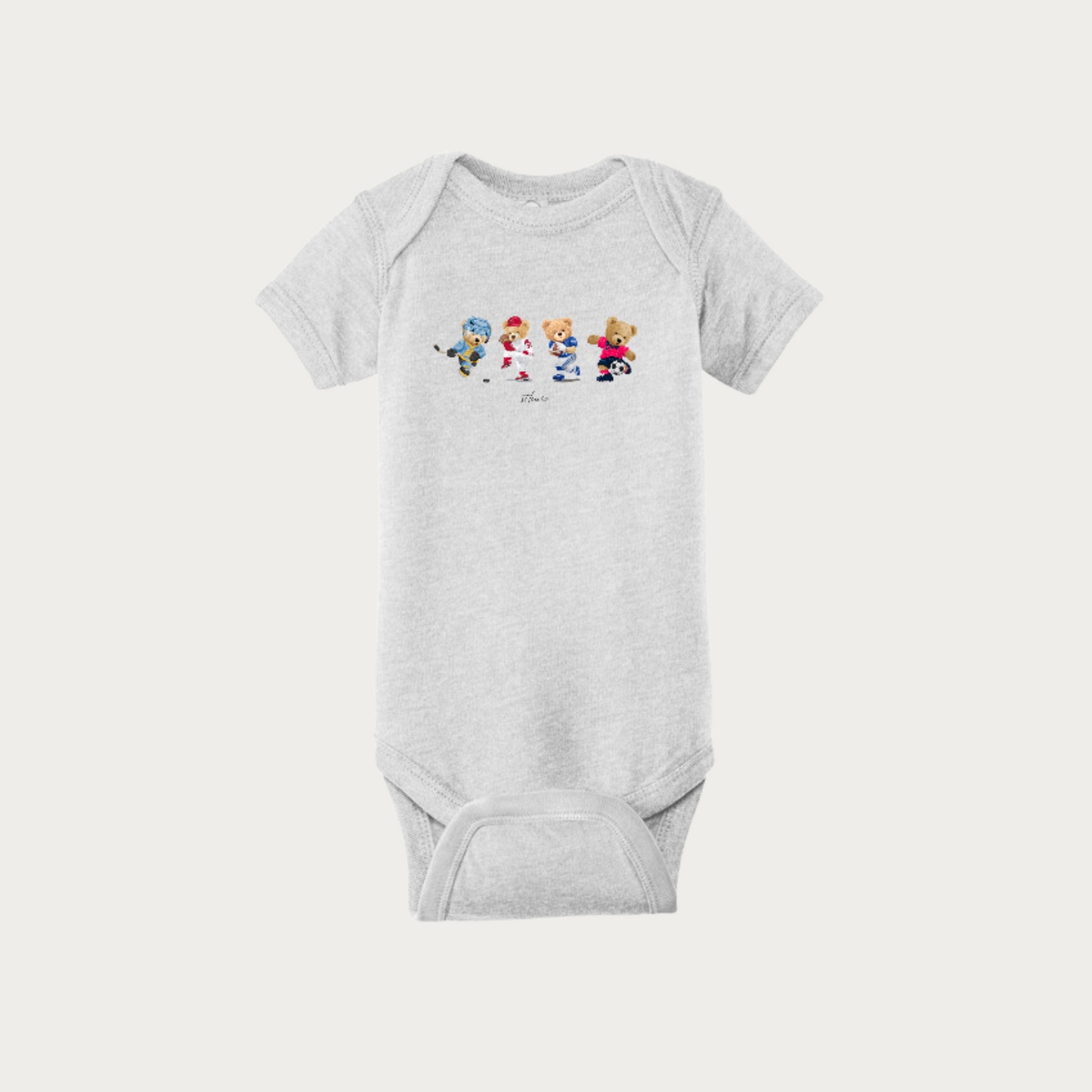 Sporty Bears Baby Onesie