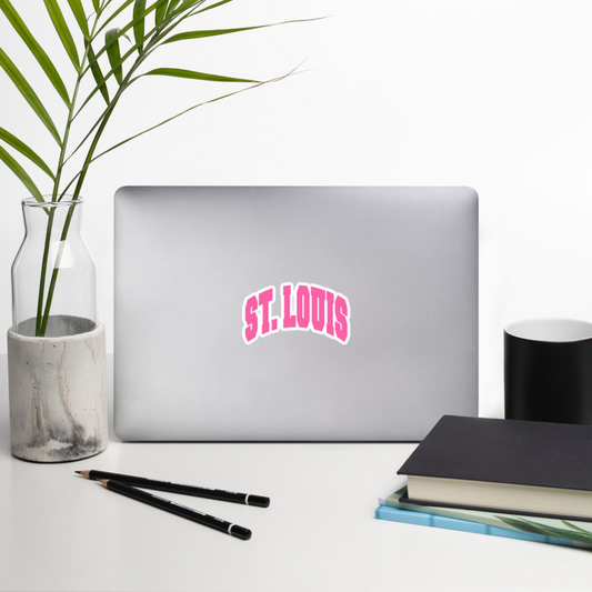 Pink St. Louis Collegiate Sticker