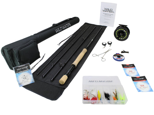 Standard Fly Fishing Kit, 12wt Rod | 9ft | 4-piece | Wild Water Fly Fishing