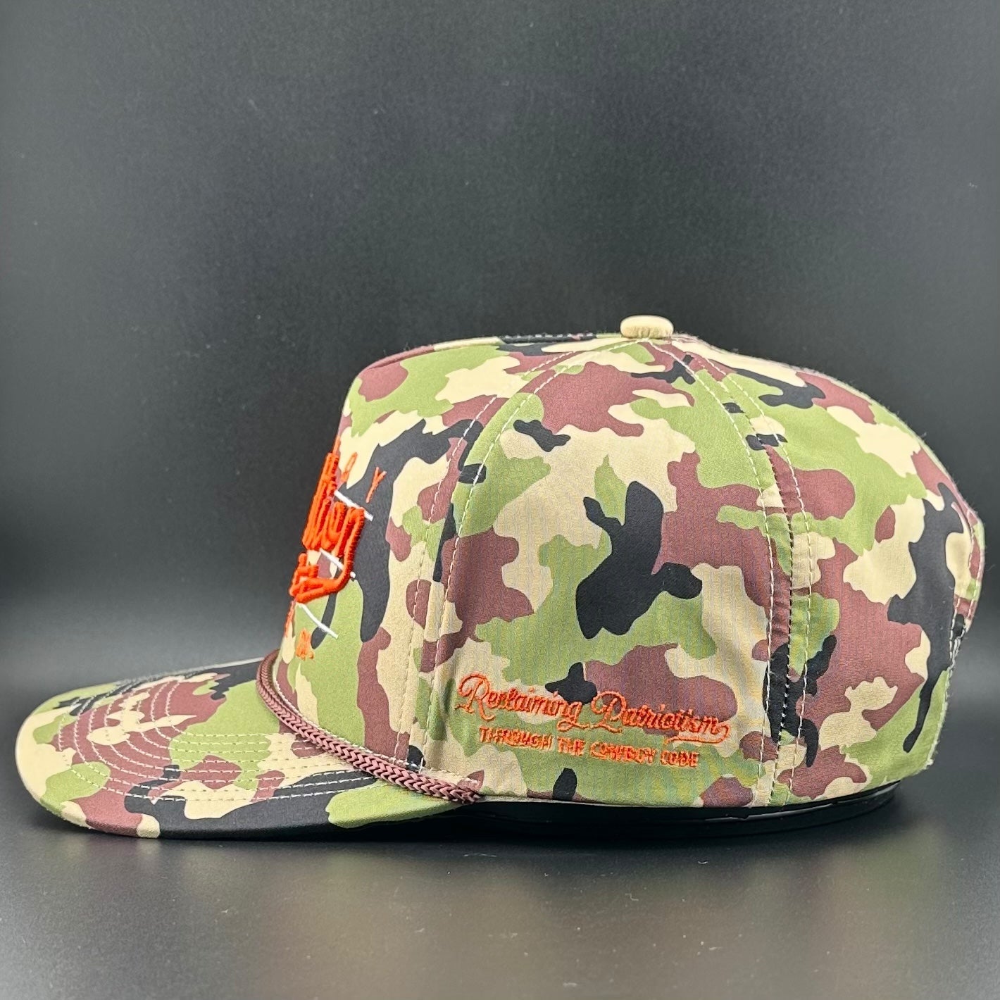 “Lightning" Woodland Camo - Cowboy Revolution 5-panel Performance Hat