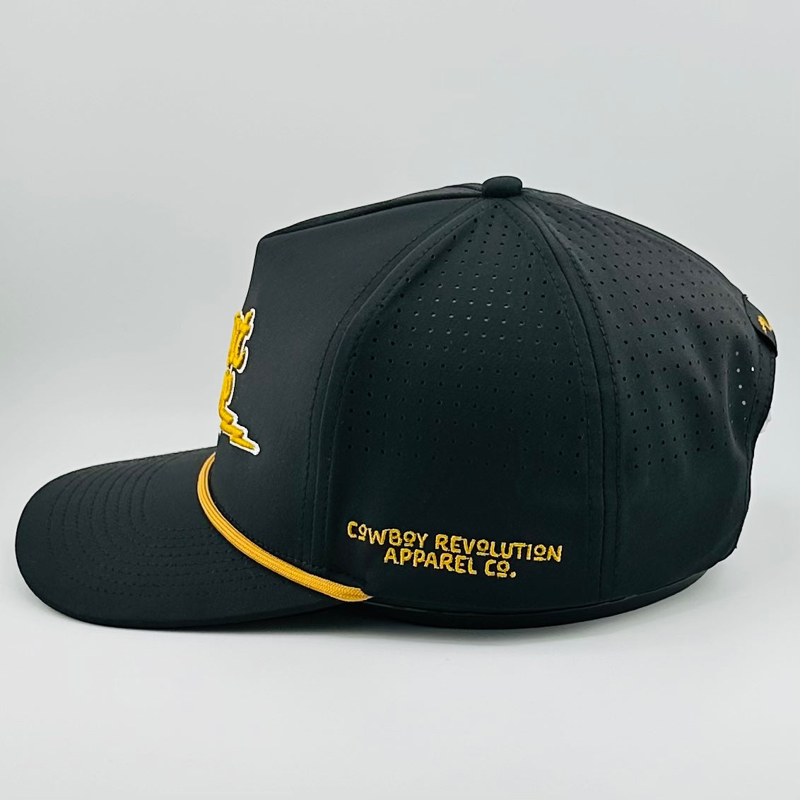 Trent Cowie "Support Independence" 5-panel Performance Hat (Black & Gold)